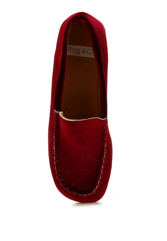 Robua Velvet Flat Loafers