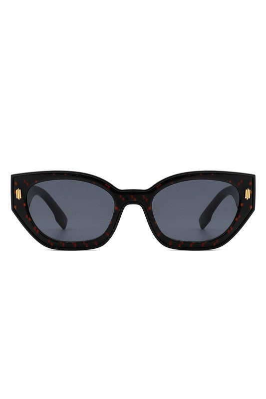 Geometric Retro Round Narrow Cat Eye Sunglasses