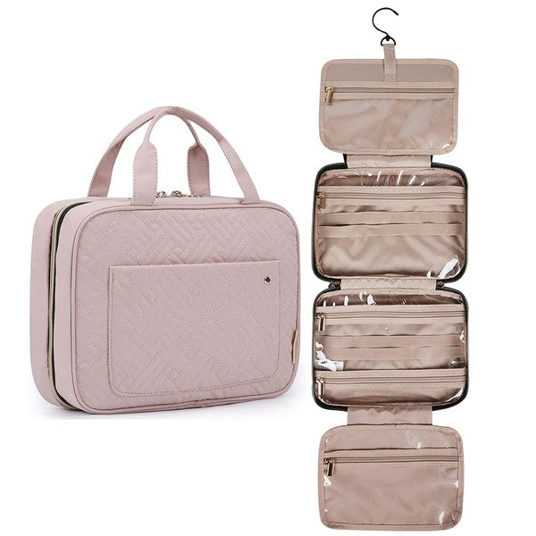 Travel Fold Up Make Up Bag Hanging Organizer