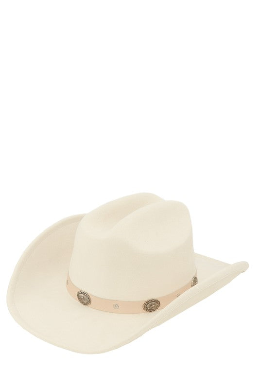 Classic Fedora Hat with Buckle Belt Accent