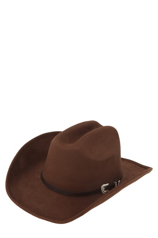 Fedora Hat with Buckle Accent