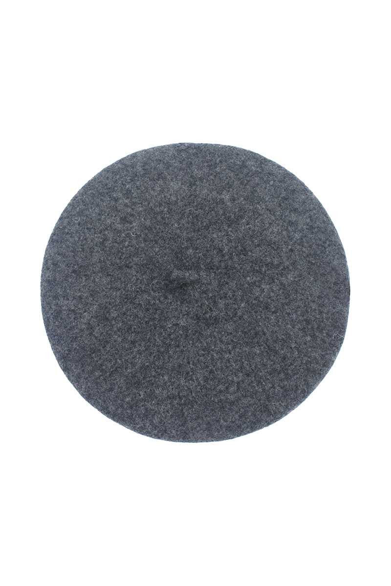 CARRIE  CHARCOAL GREY WOOL BERET