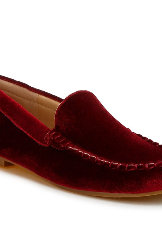 Robua Velvet Flat Loafers