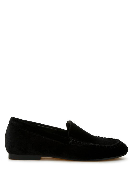 Robua Velvet Flat Loafers