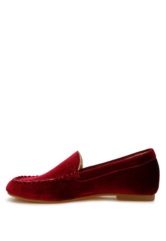 Robua Velvet Flat Loafers